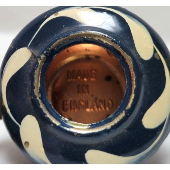 Vintage Miniature Copper Enamel Hand Painted Metal Teapot Floral Design - Picture 8 of 9